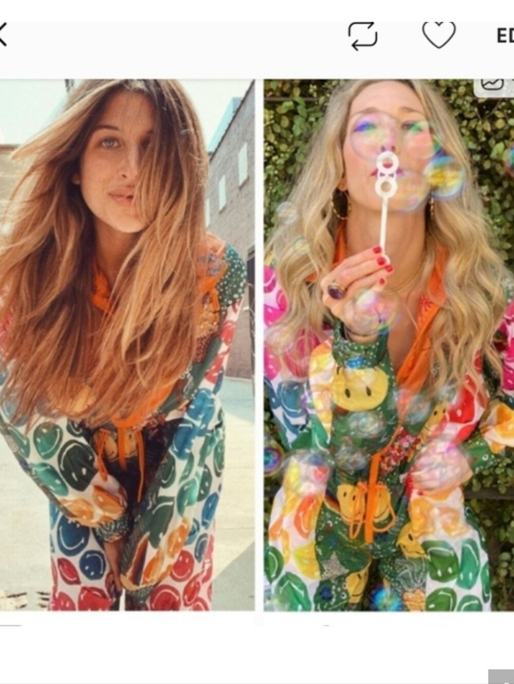 Farm Rio Smiley Windbreaker Jumpsuit - Picture 3 of 5